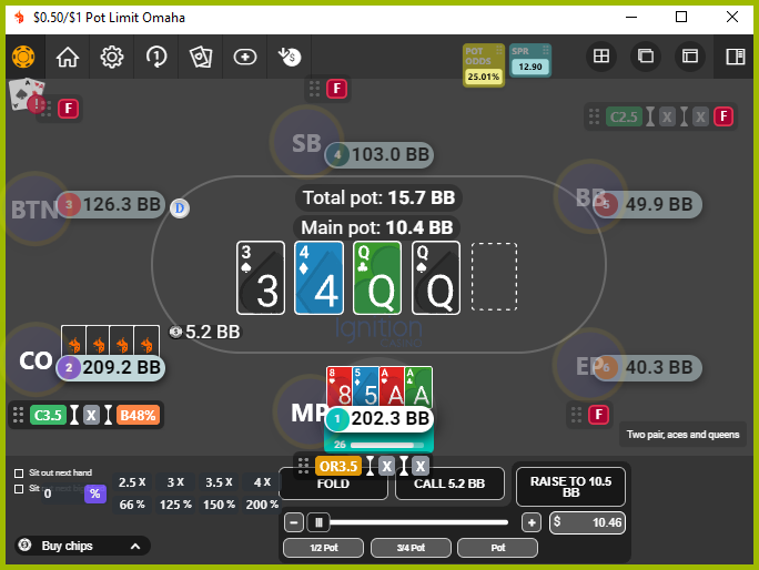 Jurojin Overlay on Poker Table